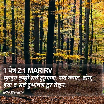 1 पेत्र 2:1 MARIRV Bible Verse Image
