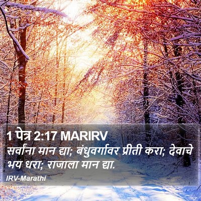 1 पेत्र 2:17 MARIRV Bible Verse Image