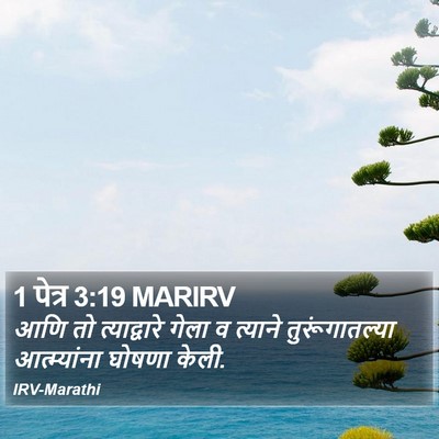 1 पेत्र 3:19 MARIRV Bible Verse Image