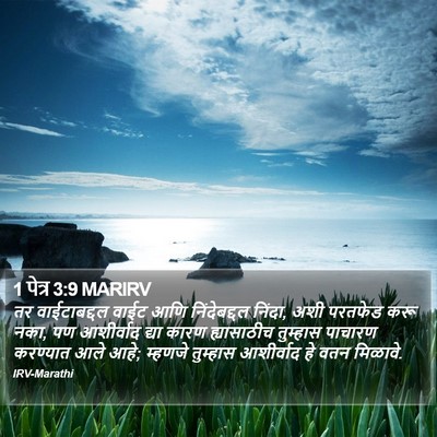 1 पेत्र 3:9 MARIRV Bible Verse Image