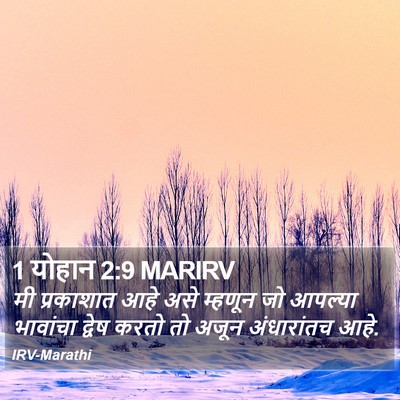 1 योहान 2:9 MARIRV Bible Verse Image