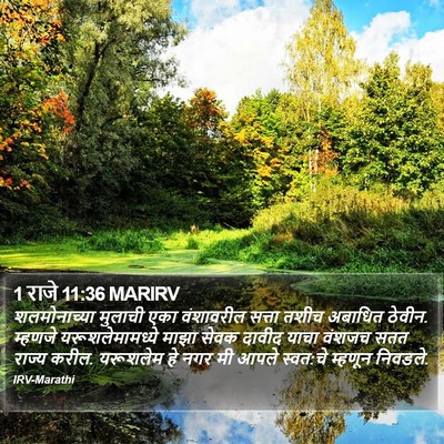 1 राजे 11:36 MARIRV Bible Verse Image