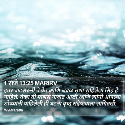 1 राजे 13:25 MARIRV Bible Verse Image