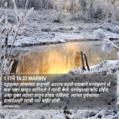 1 राजे 14:22 MARIRV Bible Verse Image