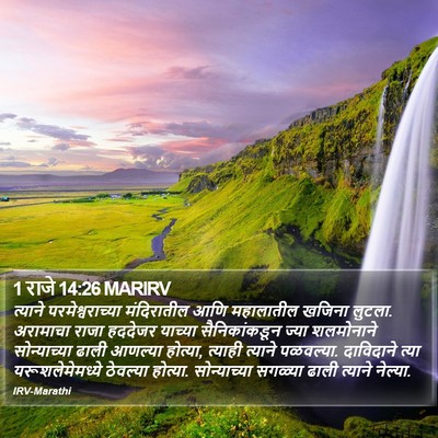 1 राजे 14:26 MARIRV Bible Verse Image