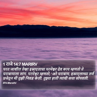 1 राजे 14:7 MARIRV Bible Verse Image