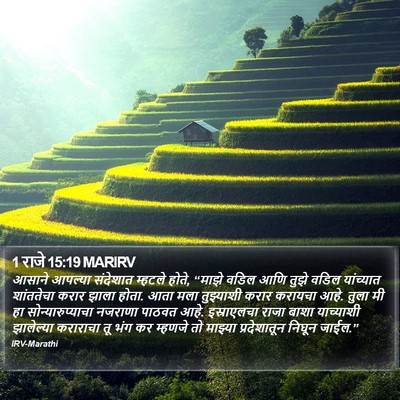 1 राजे 15:19 MARIRV Bible Verse Image