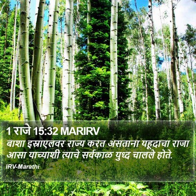 1 राजे 15:32 MARIRV Bible Verse Image