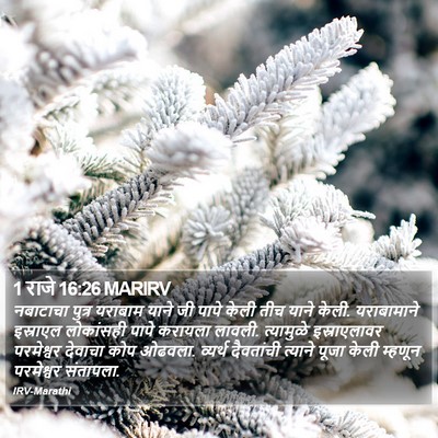 1 राजे 16:26 MARIRV Bible Verse Image