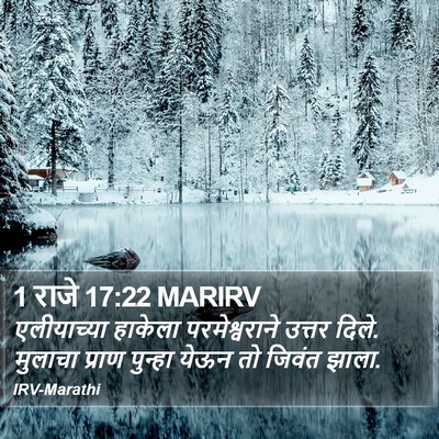 1 राजे 17:22 MARIRV Bible Verse Image