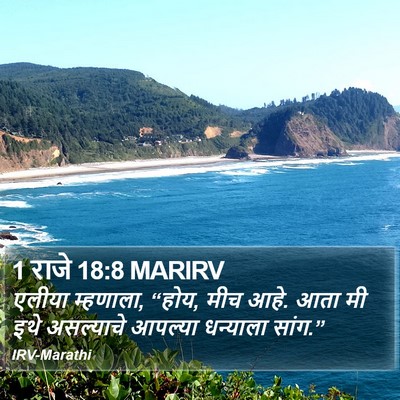 1 राजे 18:8 MARIRV Bible Verse Image