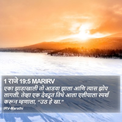 1 राजे 19:5 MARIRV Bible Verse Image