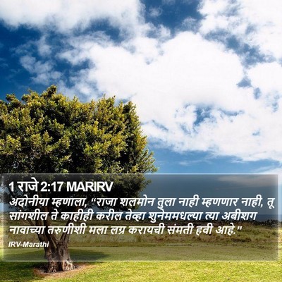 1 राजे 2:17 MARIRV Bible Verse Image