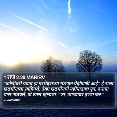 1 राजे 2:29 MARIRV Bible Verse Image