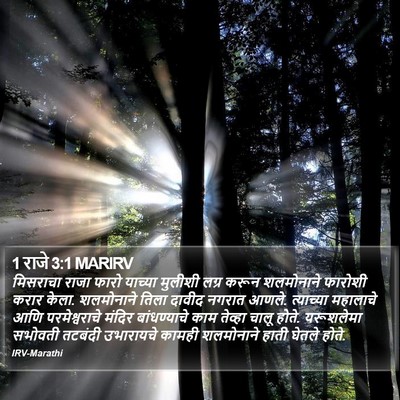 1 राजे 3:1 MARIRV Bible Verse Image