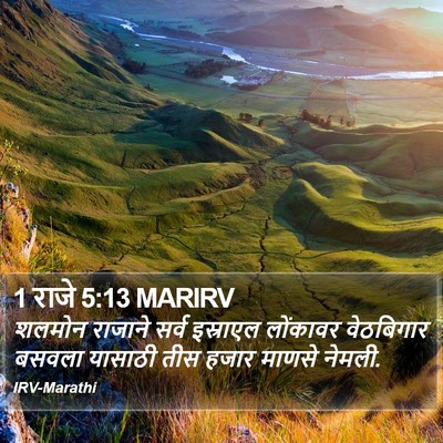 1 राजे 5:13 MARIRV Bible Verse Image