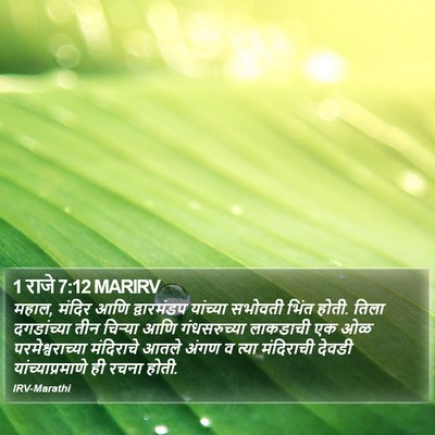 1 राजे 7:12 MARIRV Bible Verse Image