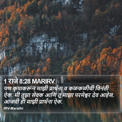 1 राजे 8:28 MARIRV Bible Verse Image