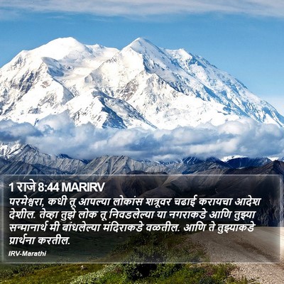 1 राजे 8:44 MARIRV Bible Verse Image