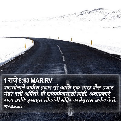 1 राजे 8:63 MARIRV Bible Verse Image