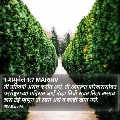 1 शमुवेल 1:7 MARIRV Bible Verse Image