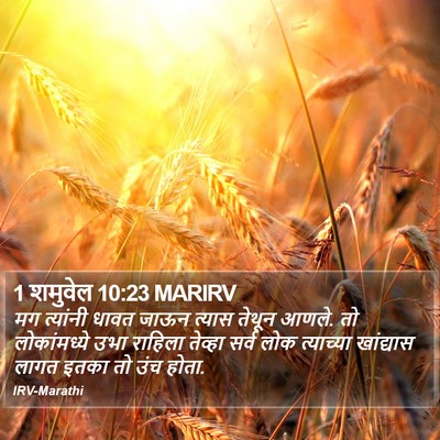 1 शमुवेल 10:23 MARIRV Bible Verse Image