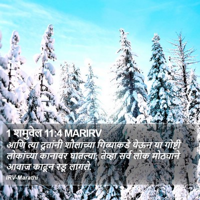 1 शमुवेल 11:4 MARIRV Bible Verse Image