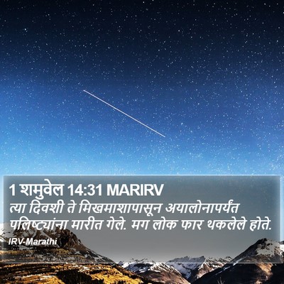 1 शमुवेल 14:31 MARIRV Bible Verse Image