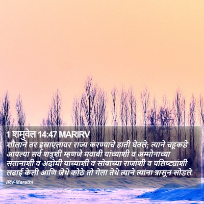 1 शमुवेल 14:47 MARIRV Bible Verse Image