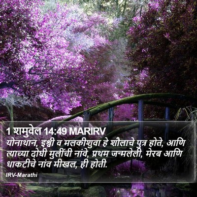 1 शमुवेल 14:49 MARIRV Bible Verse Image