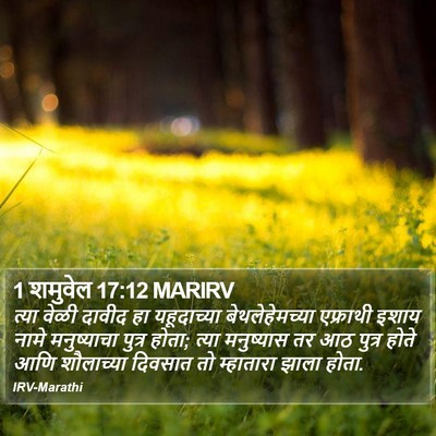 1 शमुवेल 17:12 MARIRV Bible Verse Image