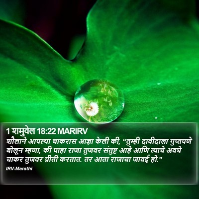 1 शमुवेल 18:22 MARIRV Bible Verse Image