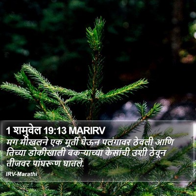 1 शमुवेल 19:13 MARIRV Bible Verse Image