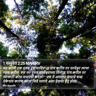 1 शमुवेल 2:25 MARIRV Bible Verse Image