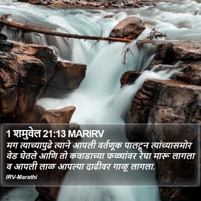 1 शमुवेल 21:13 MARIRV Bible Verse Image