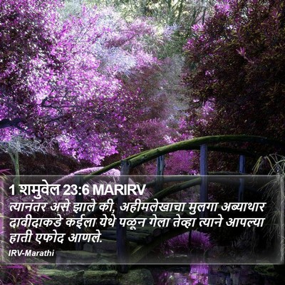 1 शमुवेल 23:6 MARIRV Bible Verse Image