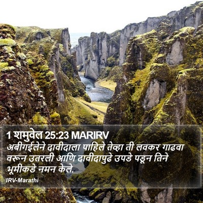 1 शमुवेल 25:23 MARIRV Bible Verse Image