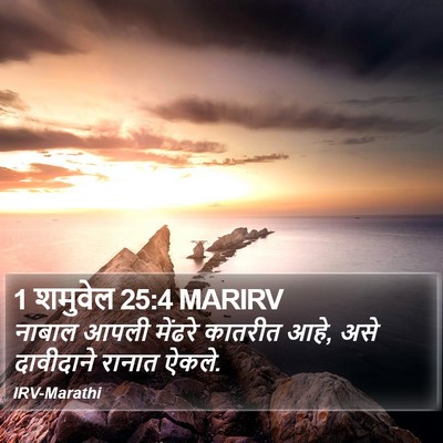 1 शमुवेल 25:4 MARIRV Bible Verse Image