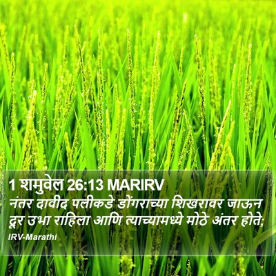 1 शमुवेल 26:13 MARIRV Bible Verse Image