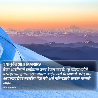 1 शमुवेल 29:9 MARIRV Bible Verse Image