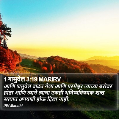 1 शमुवेल 3:19 MARIRV Bible Verse Image