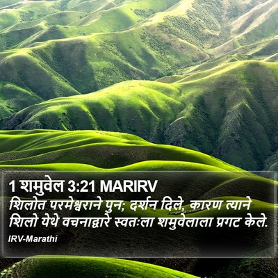 1 शमुवेल 3:21 MARIRV Bible Verse Image