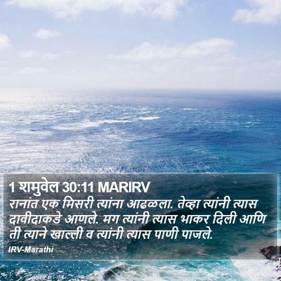 1 शमुवेल 30:11 MARIRV Bible Verse Image