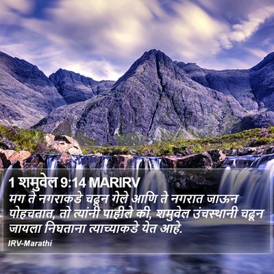 1 शमुवेल 9:14 MARIRV Bible Verse Image