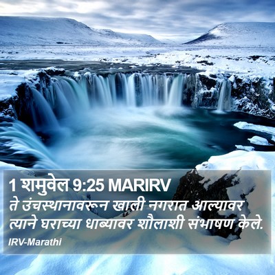 1 शमुवेल 9:25 MARIRV Bible Verse Image