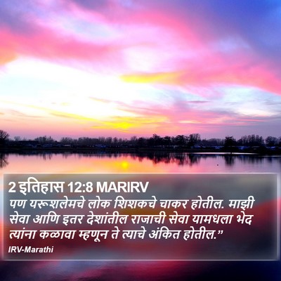 2 इतिहास 12:8 MARIRV Bible Verse Image