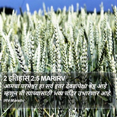 2 इतिहास 2:5 MARIRV Bible Verse Image