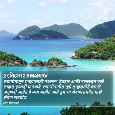 2 इतिहास 2:8 MARIRV Bible Verse Image