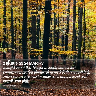2 इतिहास 29:24 MARIRV Bible Verse Image