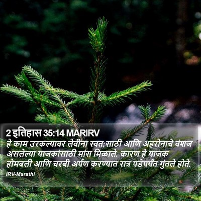 2 इतिहास 35:14 MARIRV Bible Verse Image